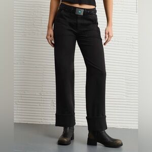 American eagle stovepipe cuffed pants